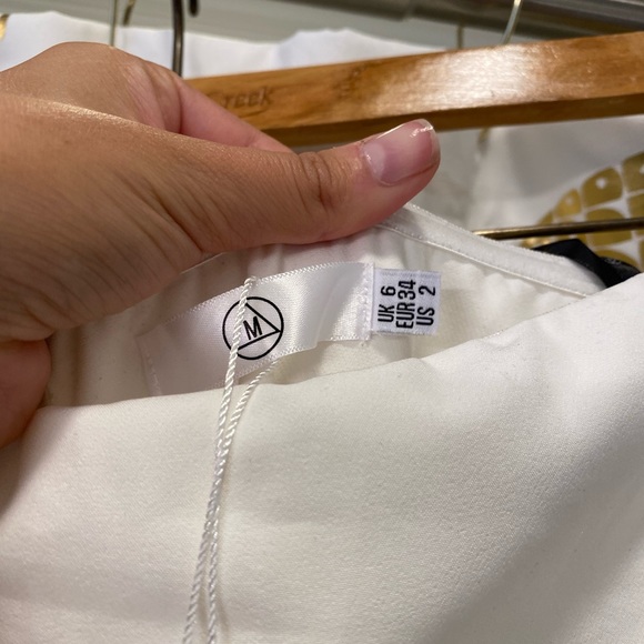 White MISGUIDED Strapless Jumpsuit - Picture 4 of 9